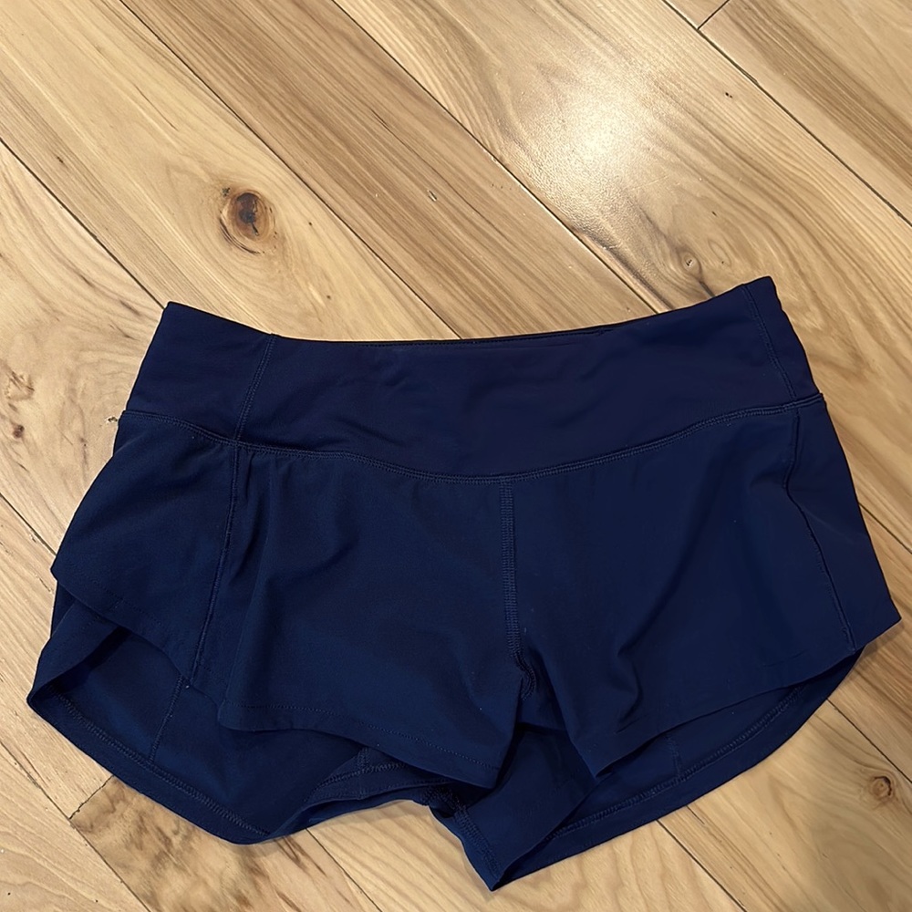 Lululemon SpeedUp 2.5” short navy size 2